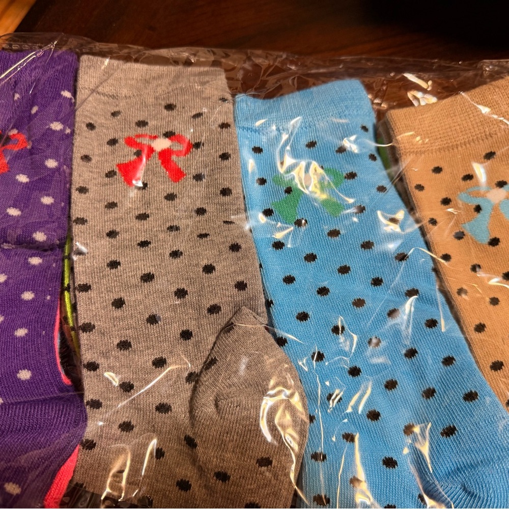 Polka Dot Socks Set - Multicolor